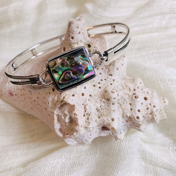 NEW Abalone Shell 925 Sterling Silver Bracelet - Picture 1 of 5